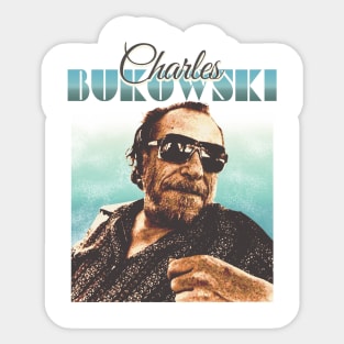 Charles Bukowski // Retro Style Design Sticker